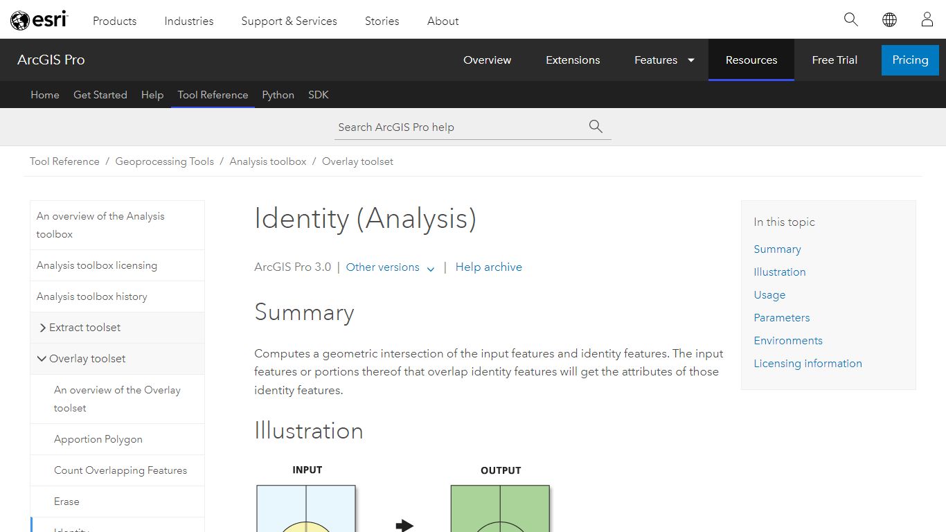 Identity (Analysis)—ArcGIS Pro | Documentation - Esri